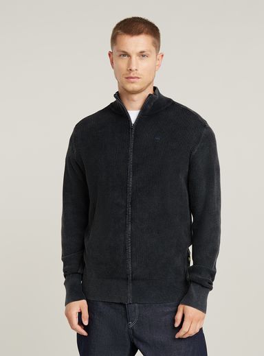 Cárdigan Serrated Full Zip Knitted